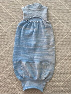 Swaddelini Light Blue Kids Sleeveless Sack Baby Size S(6-12 pounds)